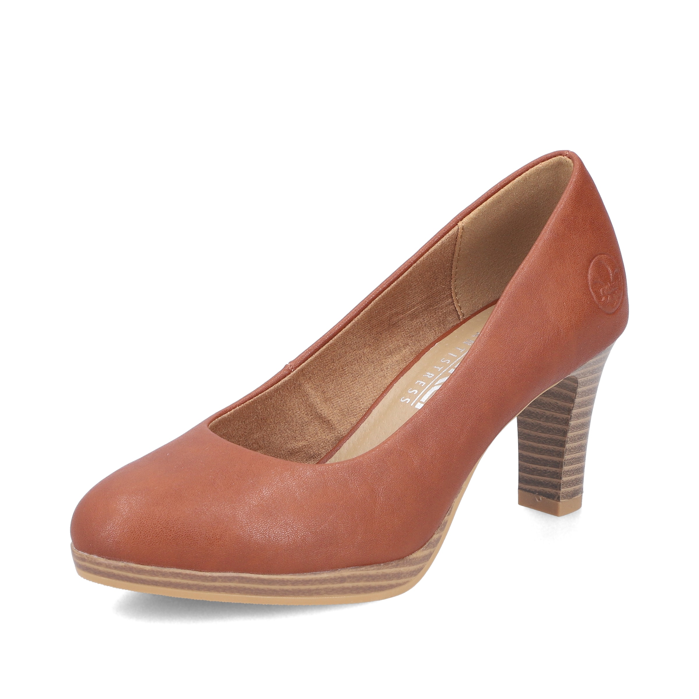 Escarpins Rieker en marron : devant