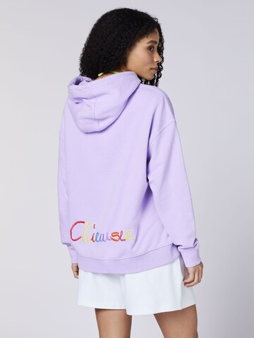 CHIEMSEE Sportsweatjacke in Lila: Vorderseite