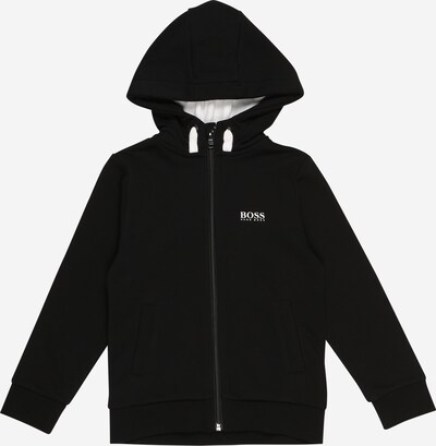 BOSS Kidswear Sweatvest in de kleur Zwart / Wit, Productweergave