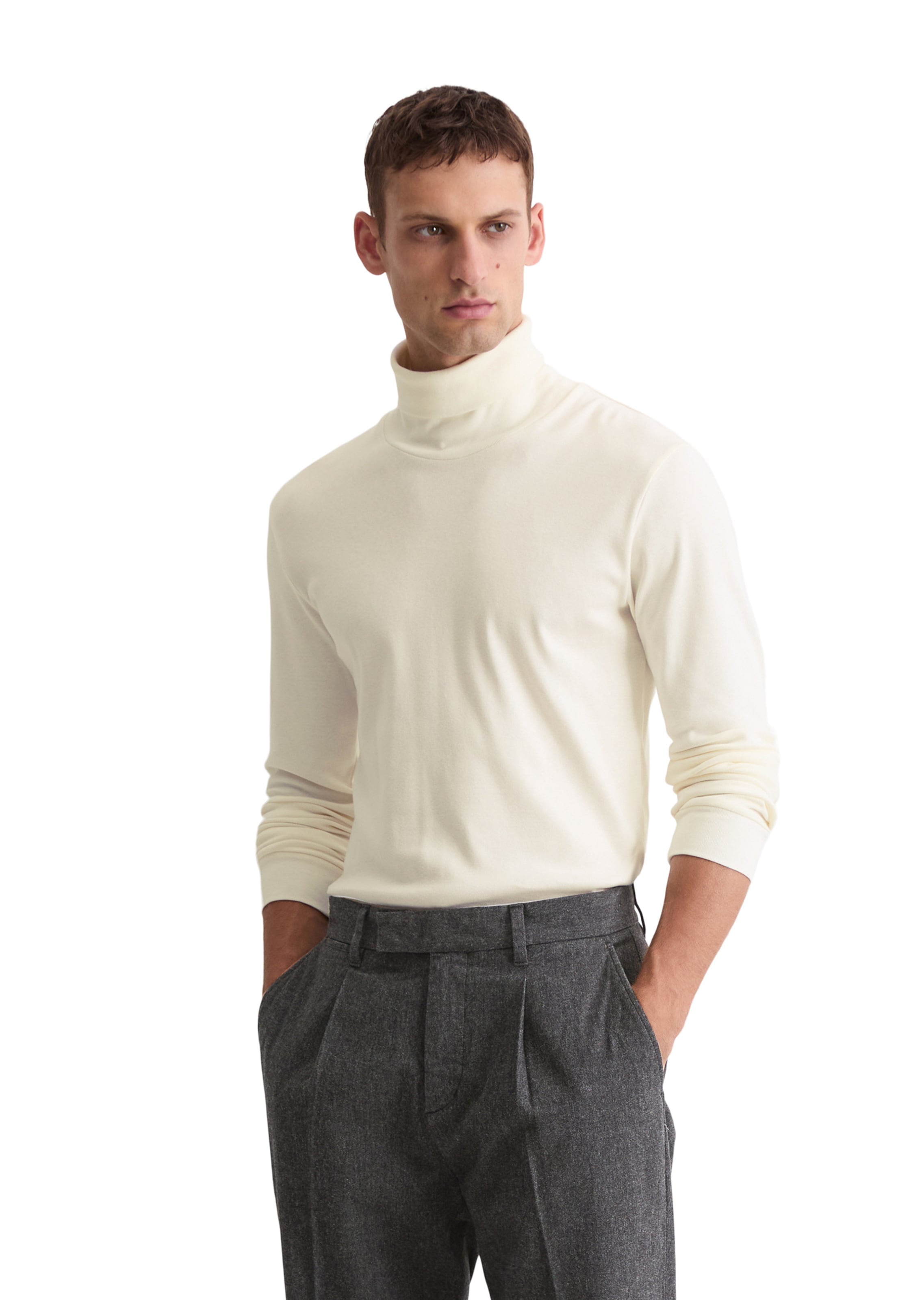 Marc O'Polo Shirt in Wit: voorkant