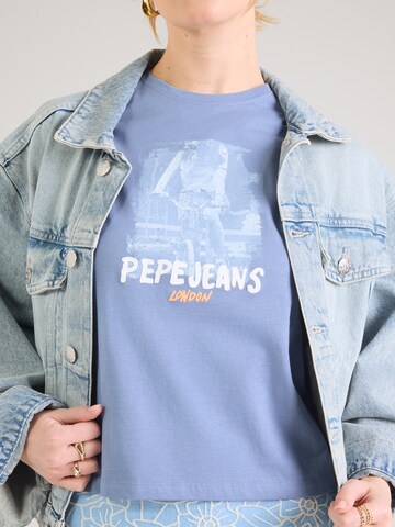 Pepe Jeans Tričko 'PHOTOGRAPHIC' - Modrá