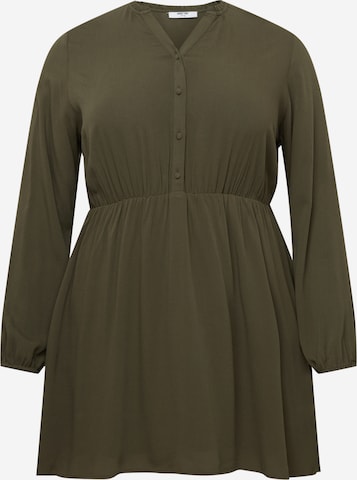 ABOUT YOU Curvy Dress 'Elenie' in Green: front