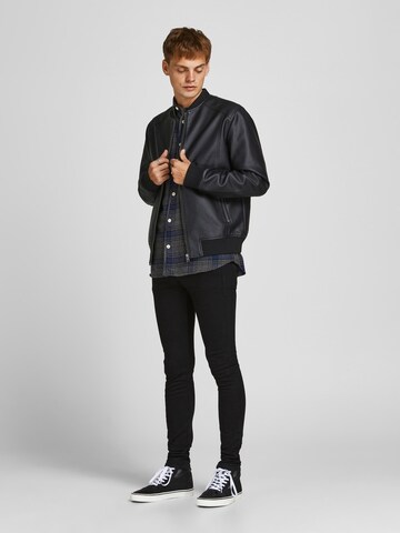 JACK & JONES Skinny Jeans 'Tom Original NA 029' in Black