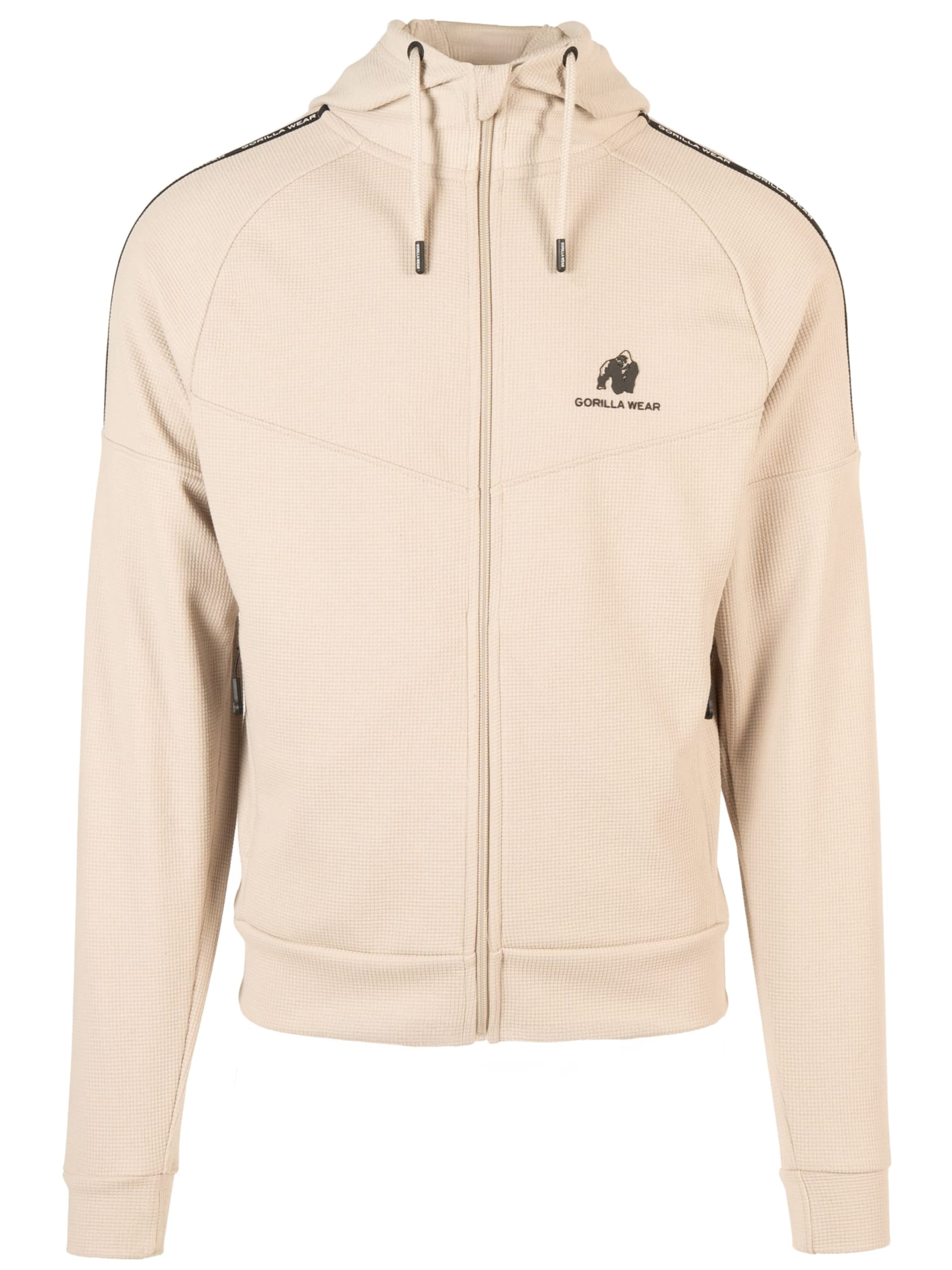 Vestes d’entraînement Gorilla Wear en beige : devant