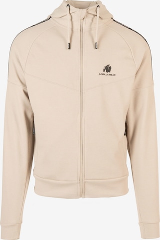 Vestes d’entraînement Gorilla Wear en beige : devant