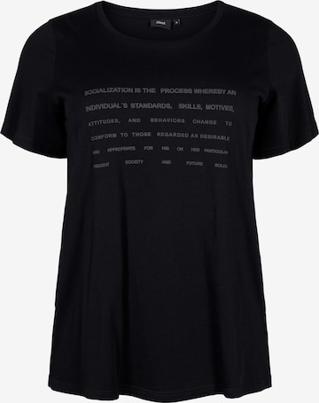 T-shirt 'VELIN' Zizzi en noir : devant