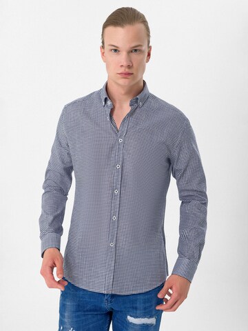 Moxx Paris - Ajuste regular Camisa en azul: frente