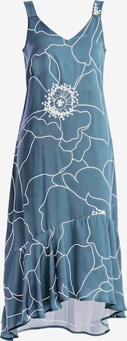Haris Cotton Jurk in Blauw: voorkant
