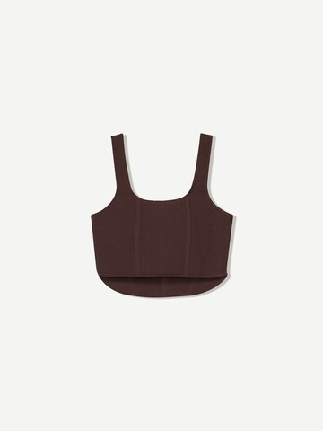Bershka Top in Braun