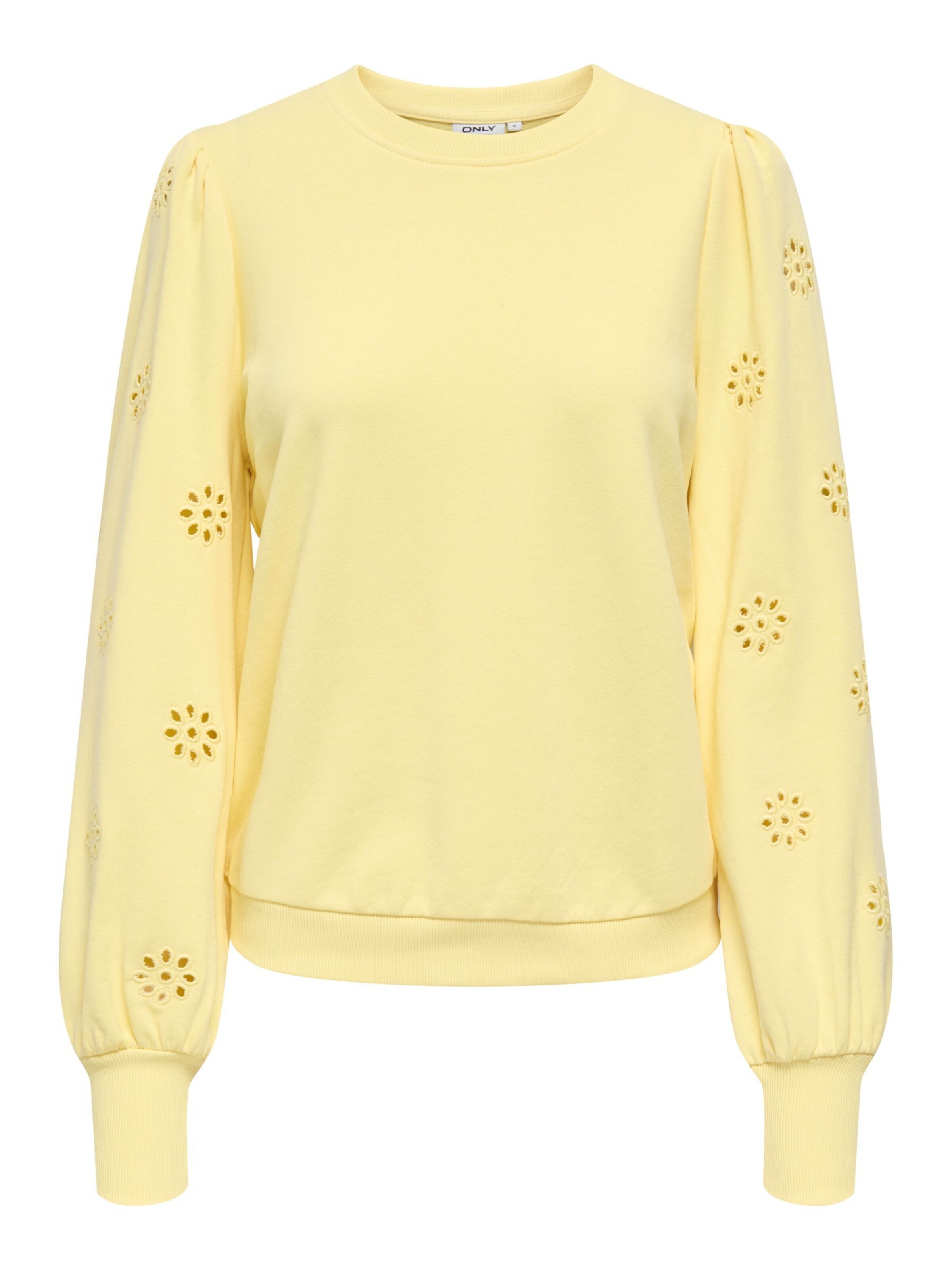 ONLY Sweatshirt 'ONLFEMME' in Yellow: front