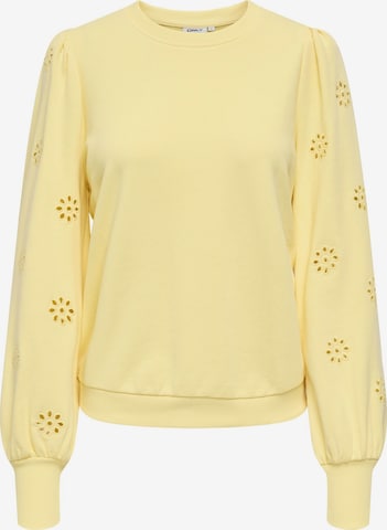 ONLY Sweatshirt 'ONLFEMME' in Gelb: Vorderseite