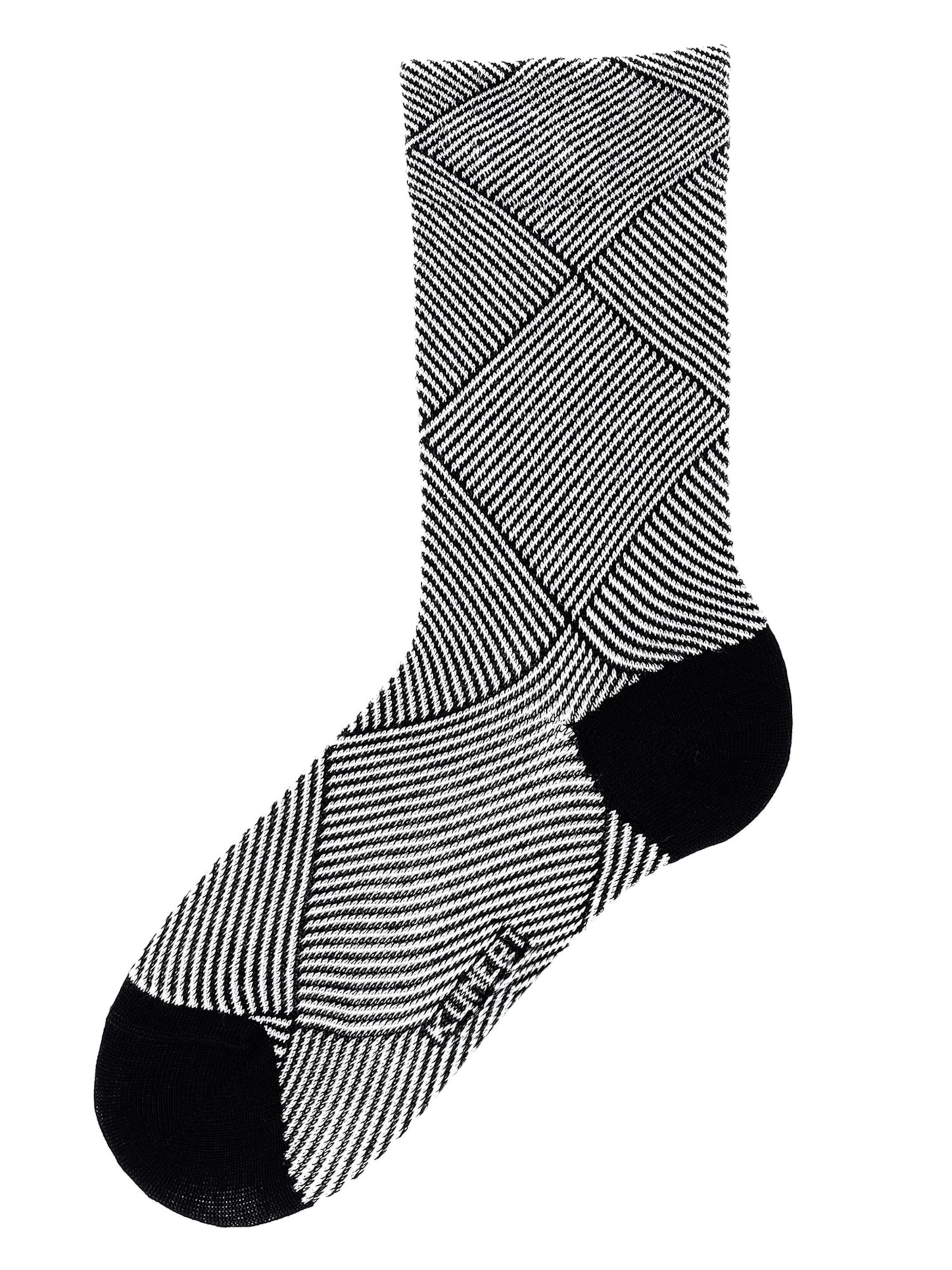 KUNERT Socken 'Business Check' in Schwarz: Vorderseite