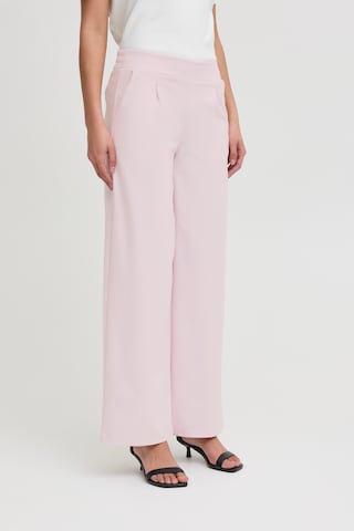 Wide Leg Pantalon 'IHKate' ICHI en rouge