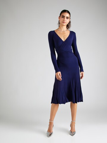 Robes en maille 'GABIA' Derhy en bleu : devant