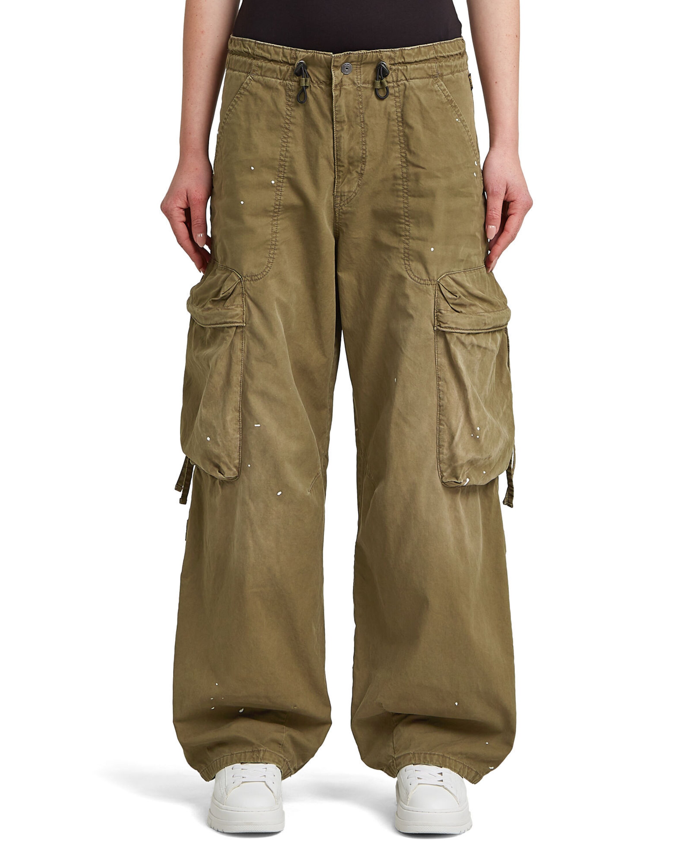 G-STAR Baggy Cargobroek in Groen: voorkant