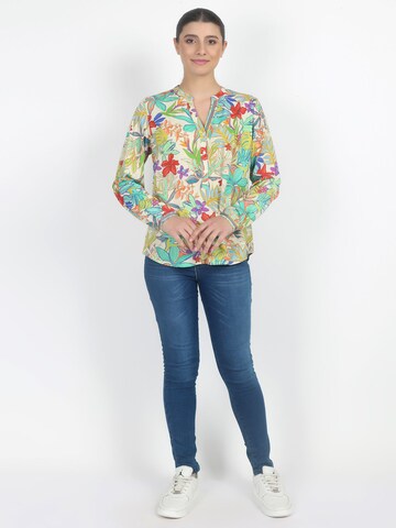 VICCI Germany Tunikabluse mit exklusiven Blumendruck in Mischfarben