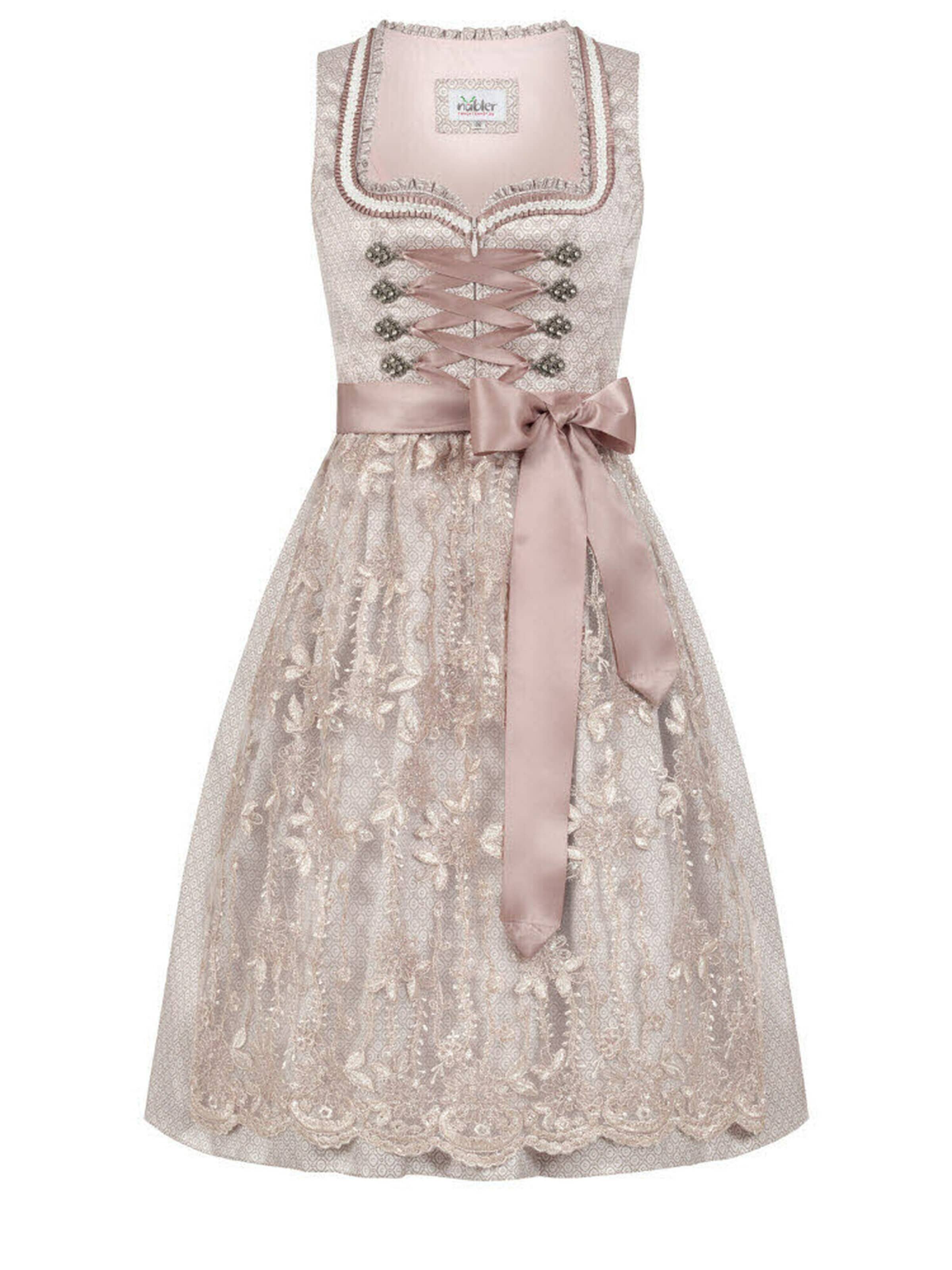 Trachtenhof Nübler Dirndl 'Dirndl midi Tessa'‌‌‌ in Pink: Vorderseite