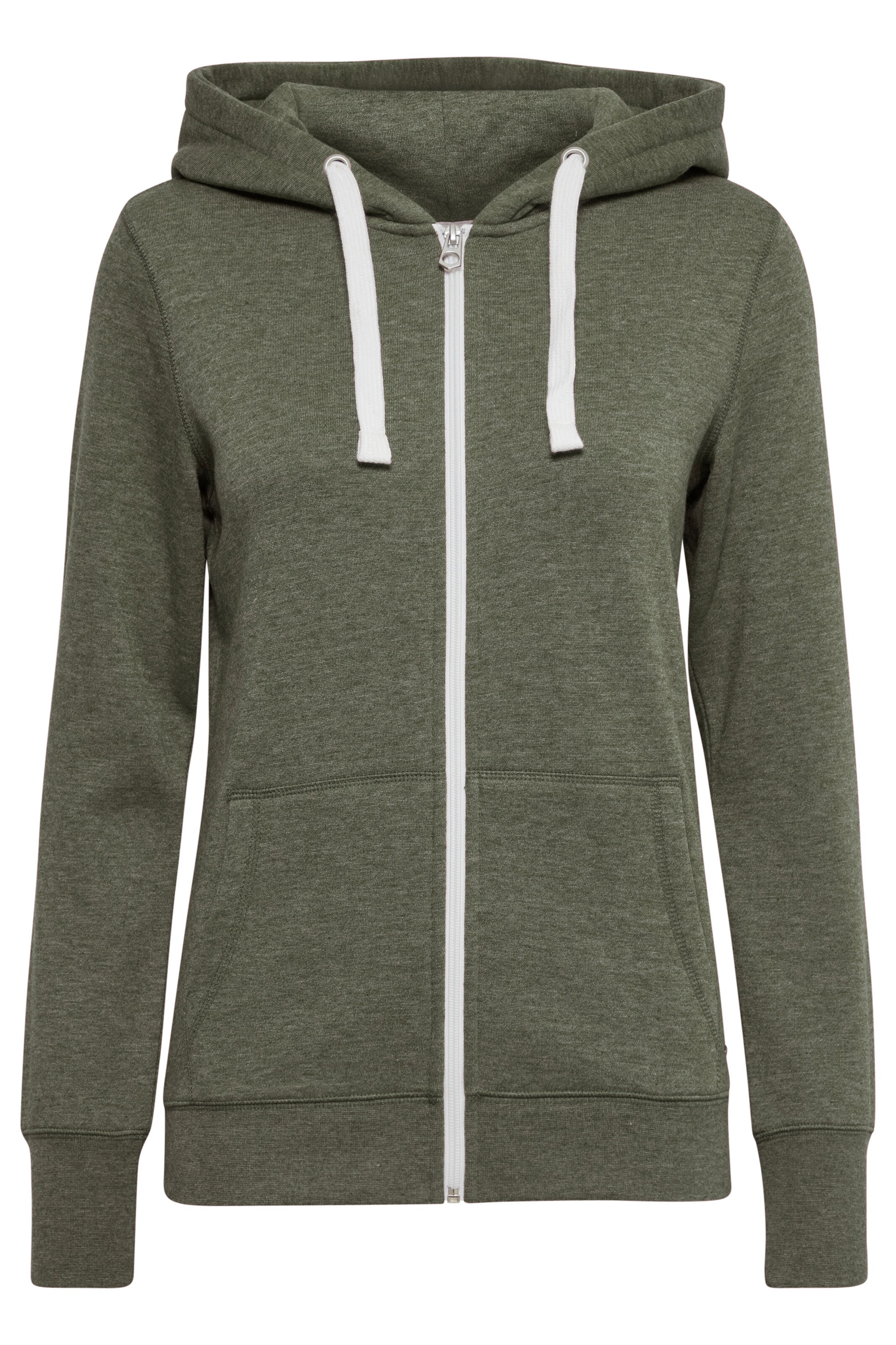 Giacca di felpa 'Linda' di Oxmo in verde: frontale