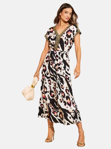 Robe love & roses en beige : devant