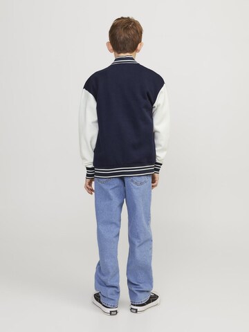 Jack & Jones Junior Overgangsjakke 'Cole Varsity' i blå