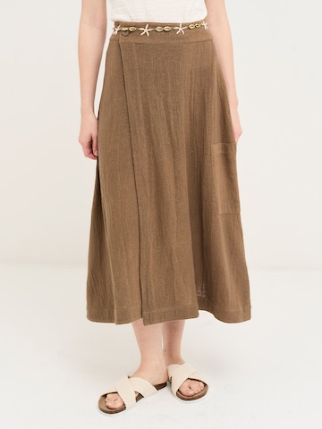 Camomilla Italia Rok 'Gwen' in Bruin: voorkant