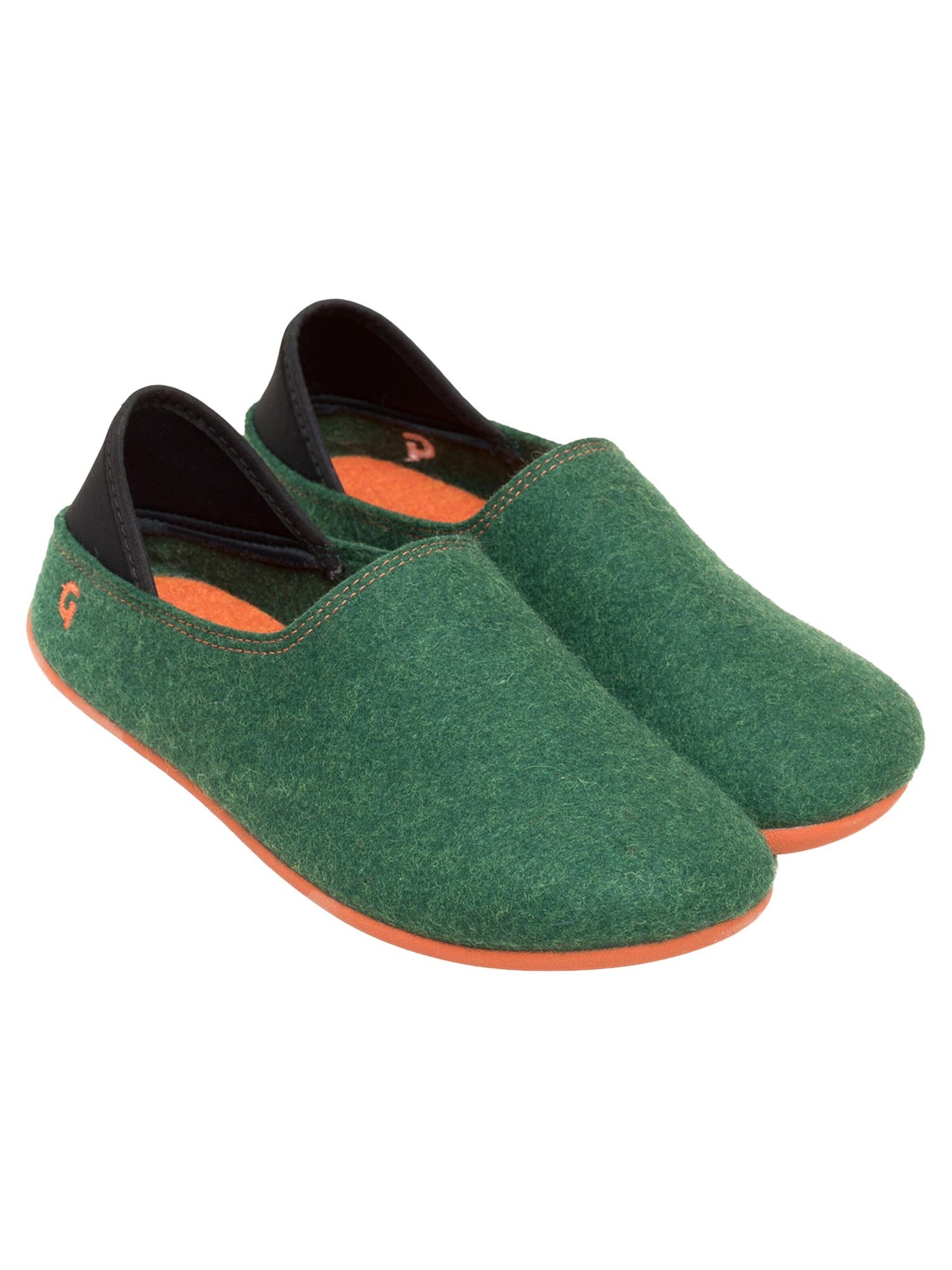 Gottstein Mules 'Wool Slip-On' in Green