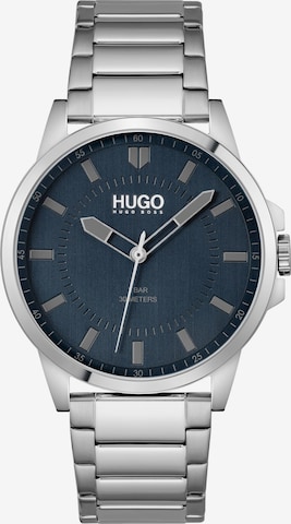 HUGO Red Analogové hodinky – stříbrná: přední strana