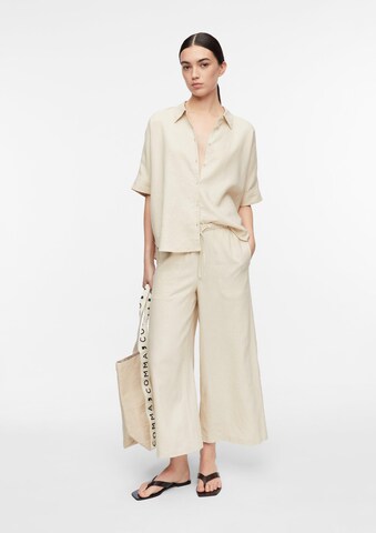 Wide Leg Pantalon COMMA en beige