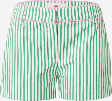 Chiara Ferragni Regular Pants 'CALIPSO' in Green: front