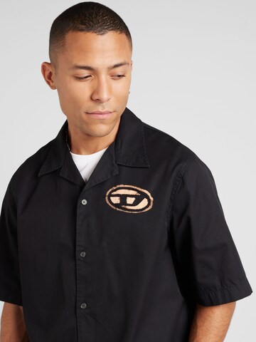 DIESEL Comfort fit Overhemd 'S-STAN' in Zwart
