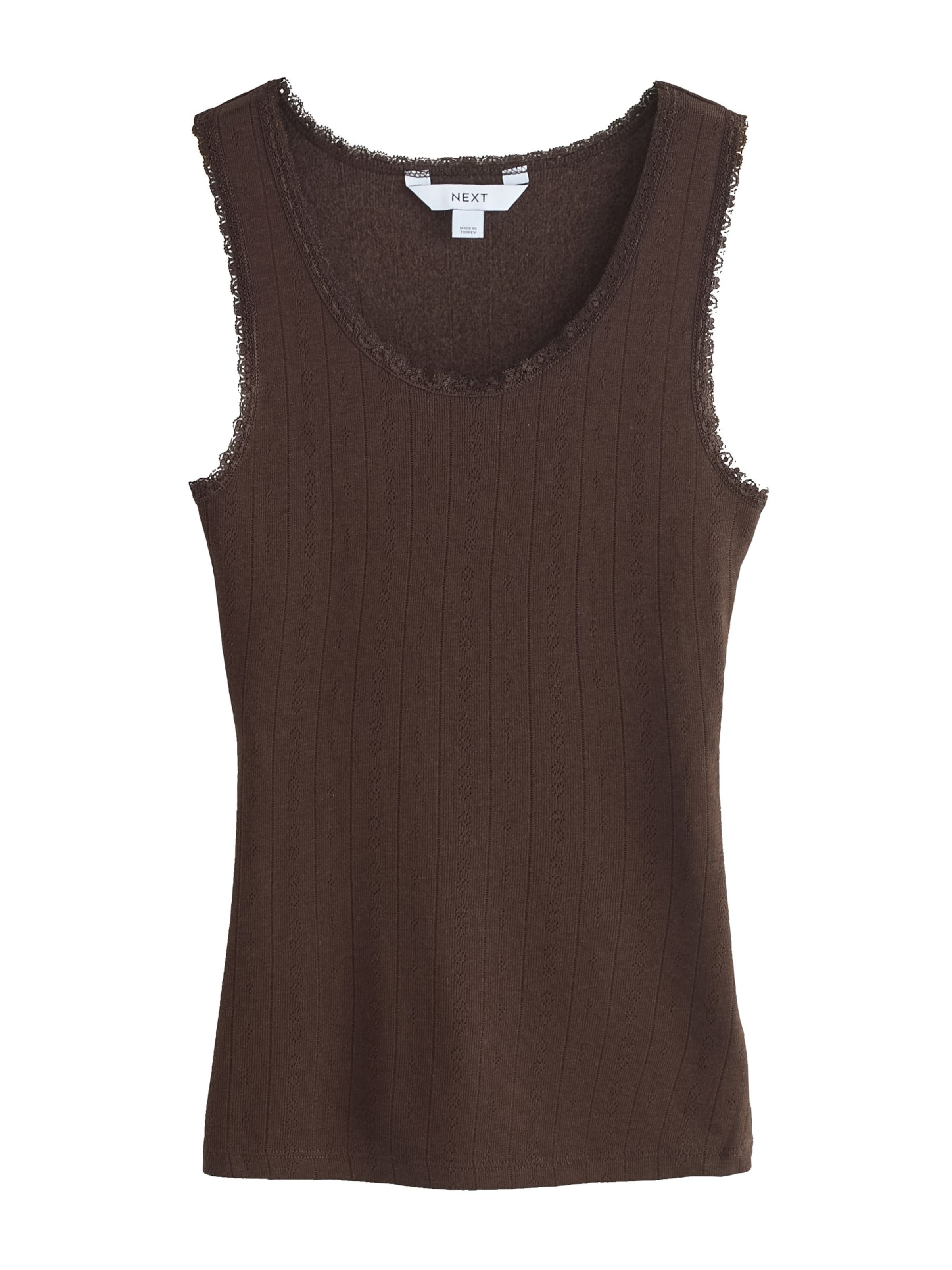 Maglietta intima di Next in marrone: frontale