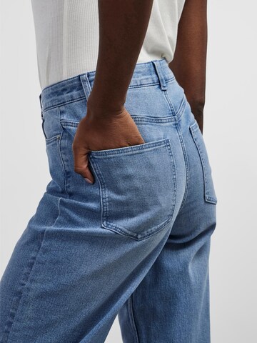 PIECES Wide leg Jeans 'PEGGY' in Blue