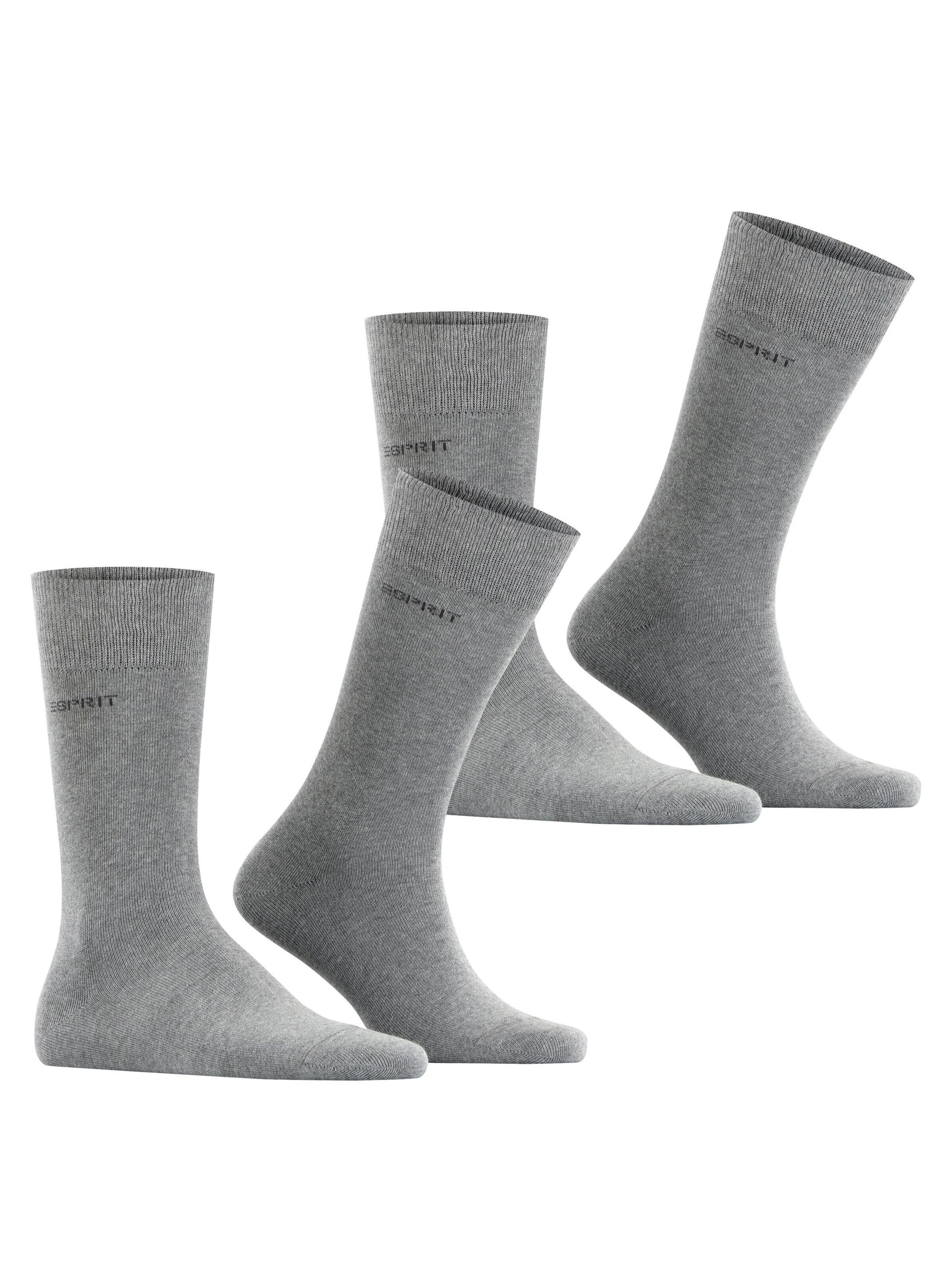 ESPRIT Socken 'Basic Uni 2-Pack'‌ in Grau