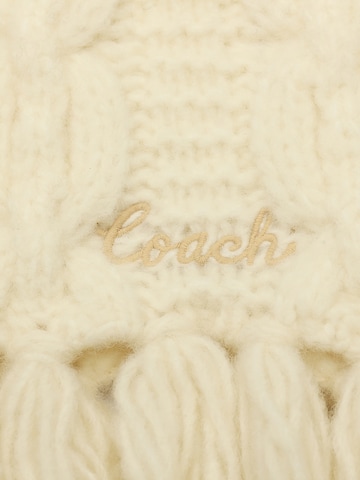 COACH Sjal i hvid