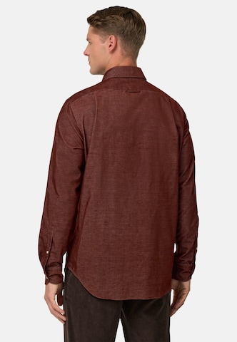 Coupe regular Chemise Boggi Milano en rouge