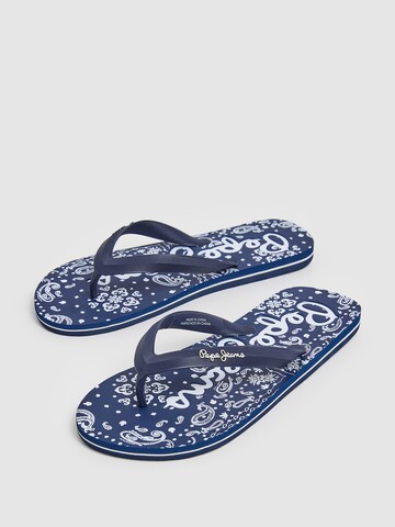 Pepe Jeans Zehentrenner ' WHALE ORIGIN ' in Blau