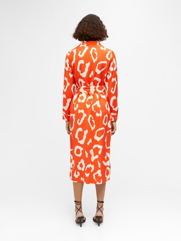 OBJECT - Vestido camisero 'Jacira Tilda' en naranja