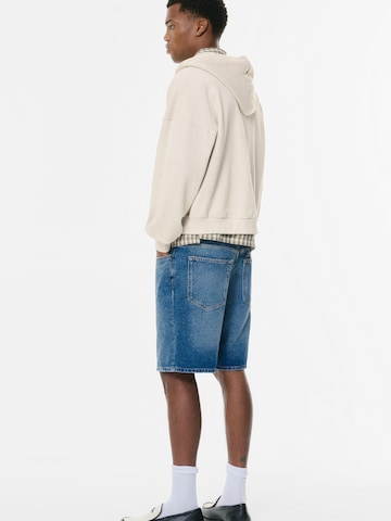 Pull&Bear Sweat jacket in Beige
