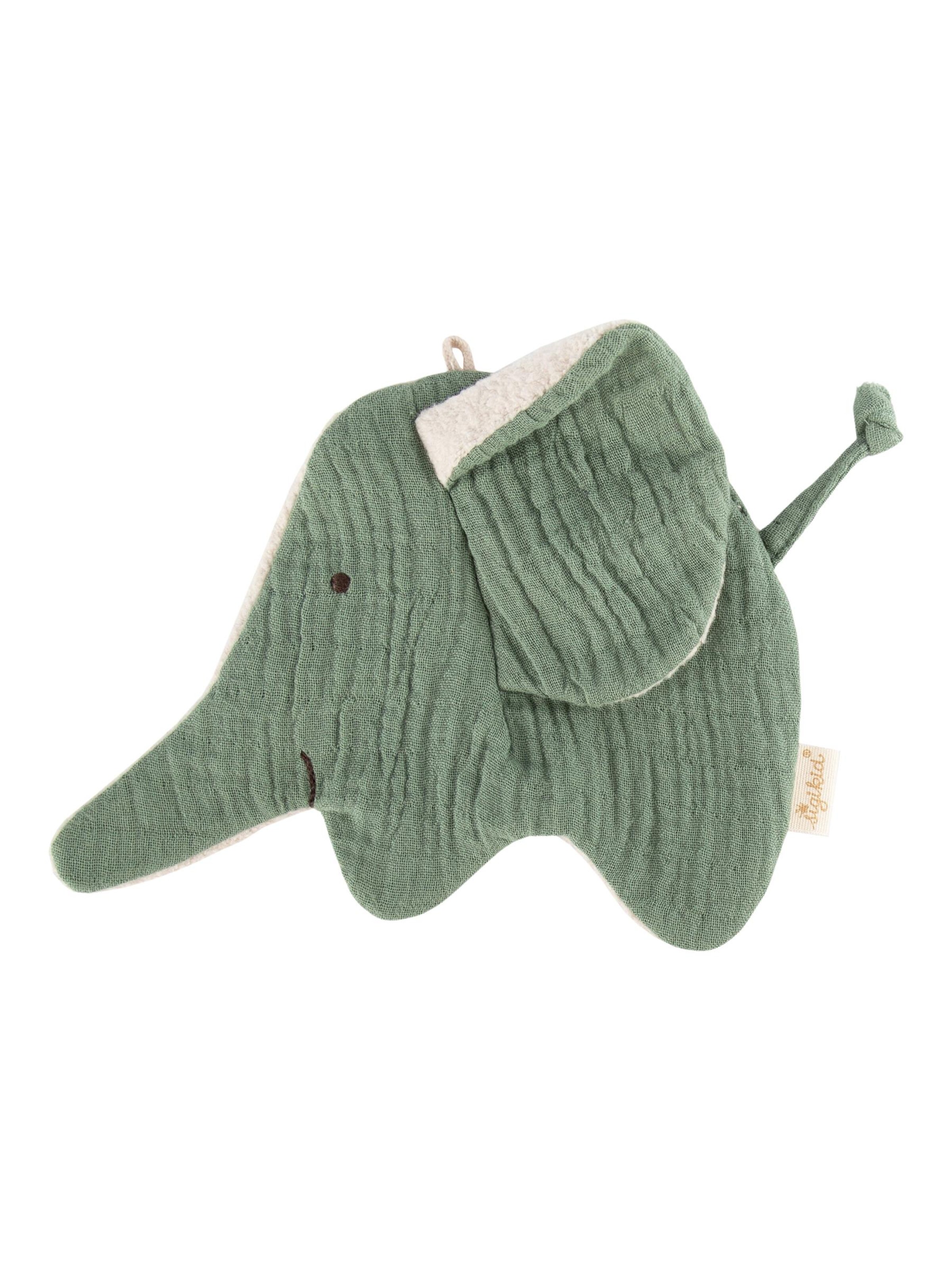 SIGIKID Kuscheltiere 'Knistertuch Elefant sigibaby'‌‌‌‌ in Grün: Vorderseite