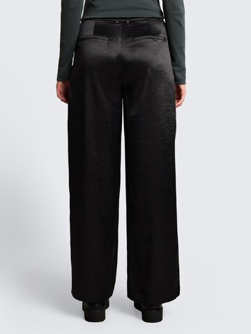 Wide Leg Pantalon à pince 'Lea' TOM TAILOR en noir