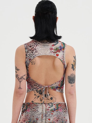 Ed Hardy Bluza 'Dragon Repeat' | bež barva