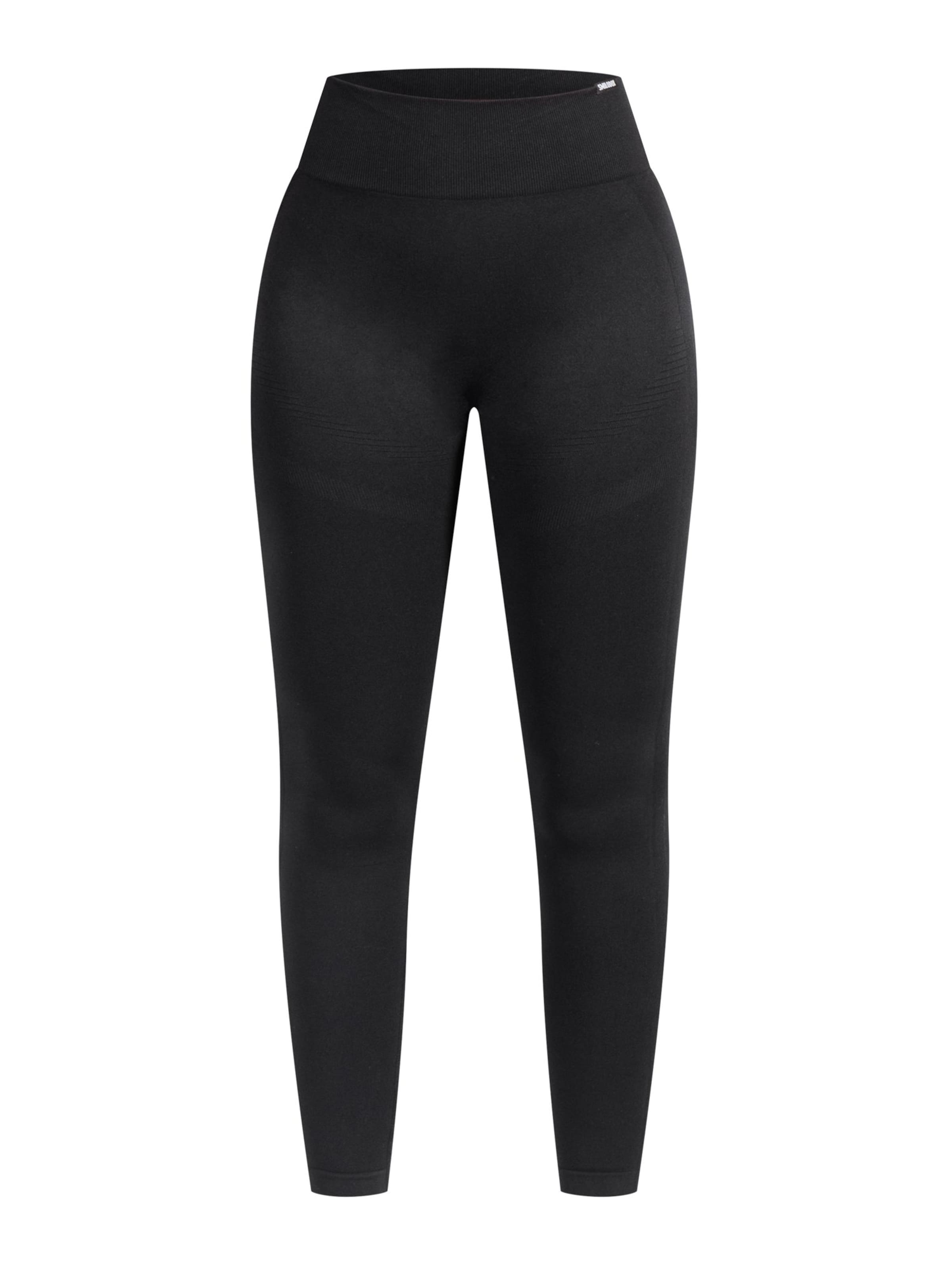 Smilodox Skinny Leggings in Black: front