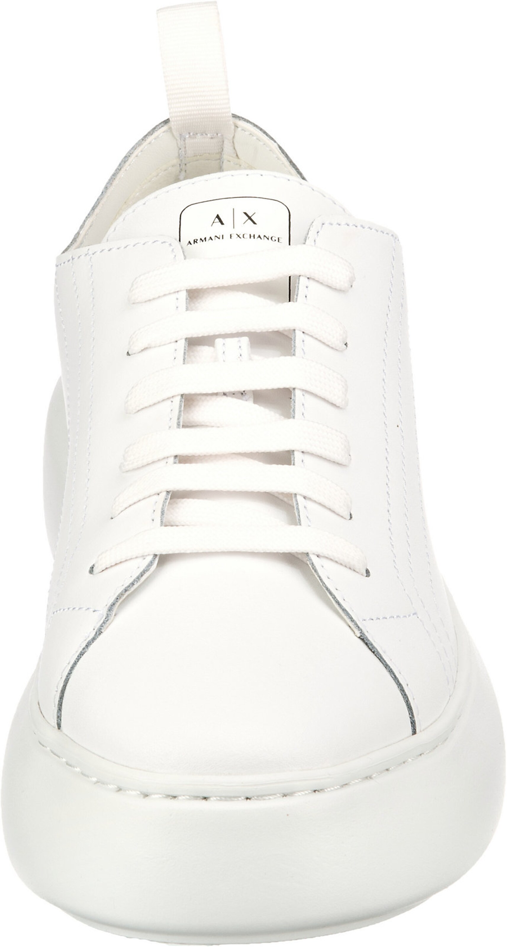 ARMANI EXCHANGE Platform trainers in White