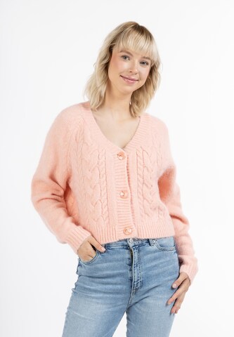 MYMO Knit cardigan in Pink: front