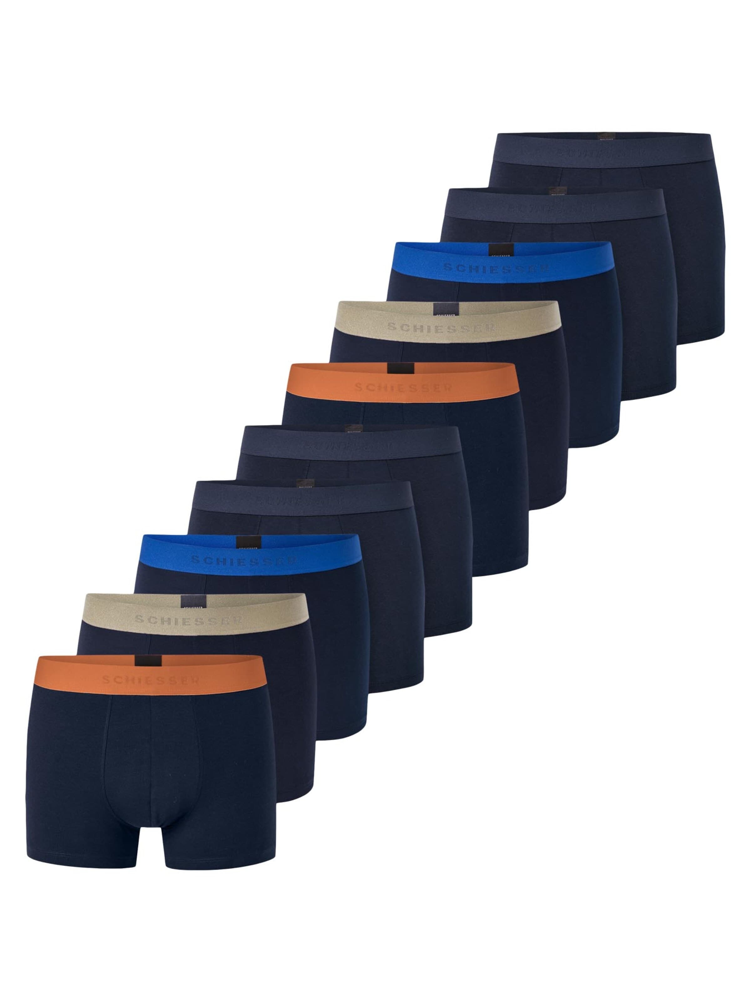 SCHIESSER Boxershorts '95/5 Cotton' in M in de kleur Donkerblauw, Productweergave