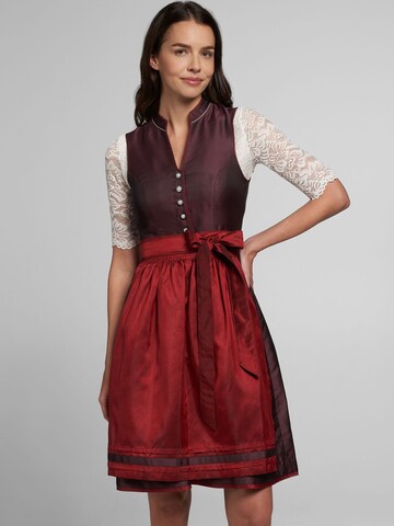 SPIETH & WENSKY Dirndl 'Anna' in Rood: voorkant