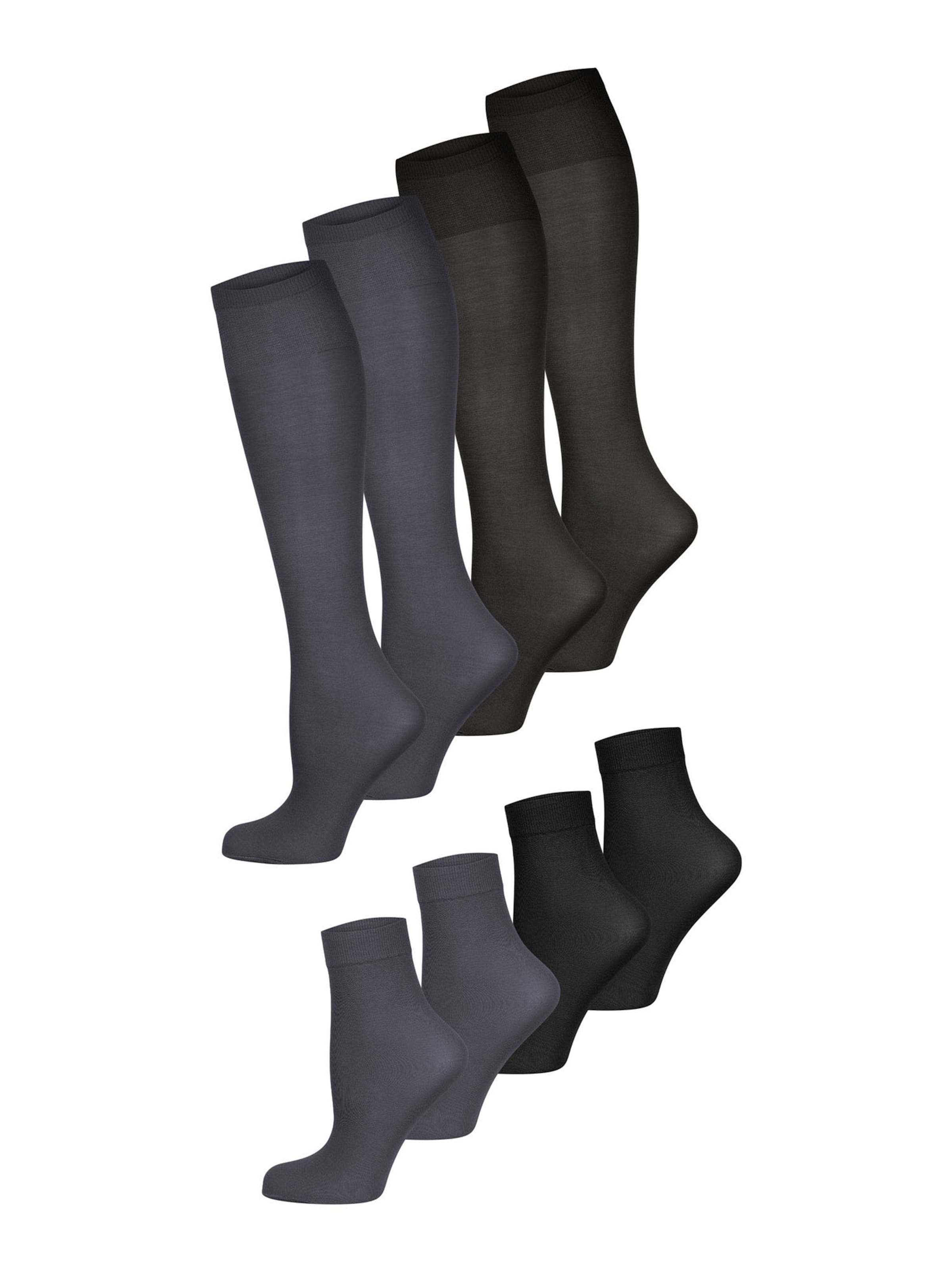 Nur Die - Meias ' Strümpfe & Söckchen Cotton 60 DEN ' em cinzento: frente