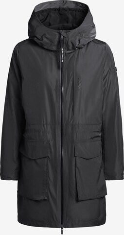 Manteau mi-saison 'Ging' khujo en noir : devant