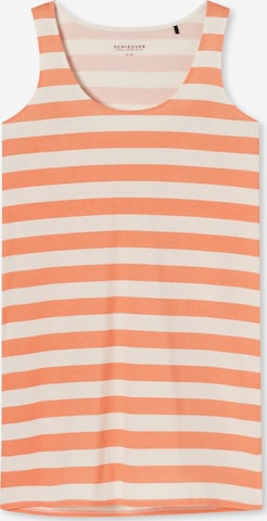 SCHIESSER Nightgown 'Just Stripes' in Orange: front