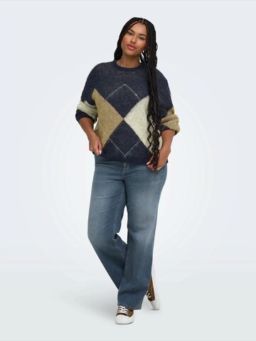 ONLY Carmakoma - Pullover 'CARNOEME' em azul
